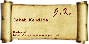 Jakab Kandida névjegykártya